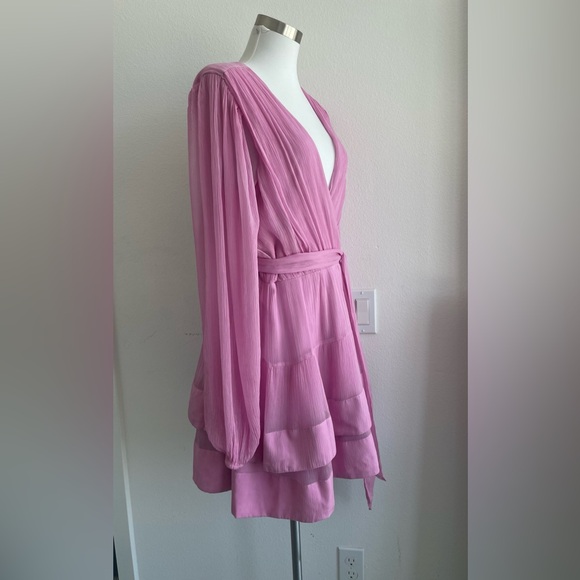 BHLDN by Anthropologies Esme V-Neck Long Sleeve Dress size M - Picture 6 of 13